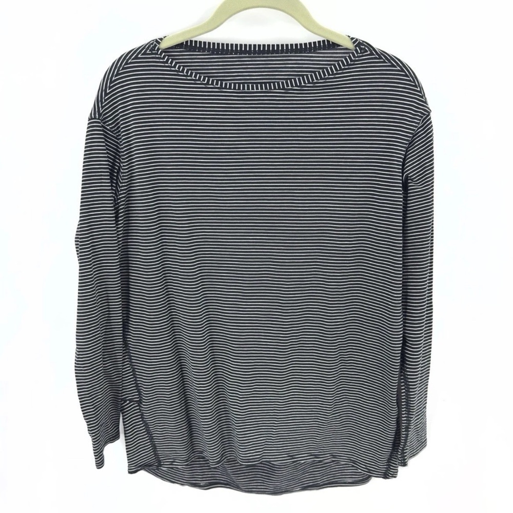 Lululemon Back In Action Long Sleeve Top Womens 6 Pima Cotton Casual Stretch